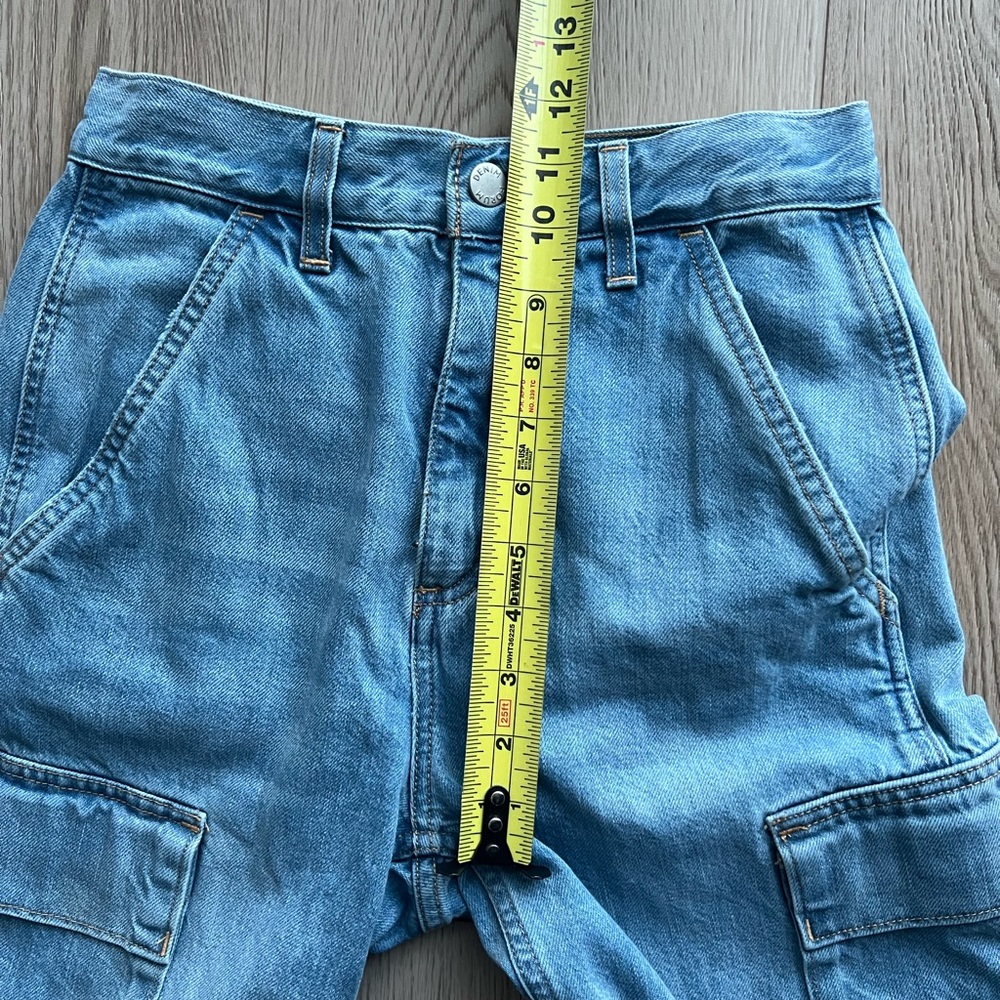 Denim Forum The '90s Millie Hi-Rise Cargo Jean Sz 23 - Picture 9 of 16